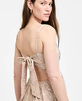 Row A Women's Eyelet-Embroidered Tiered Midi Dress