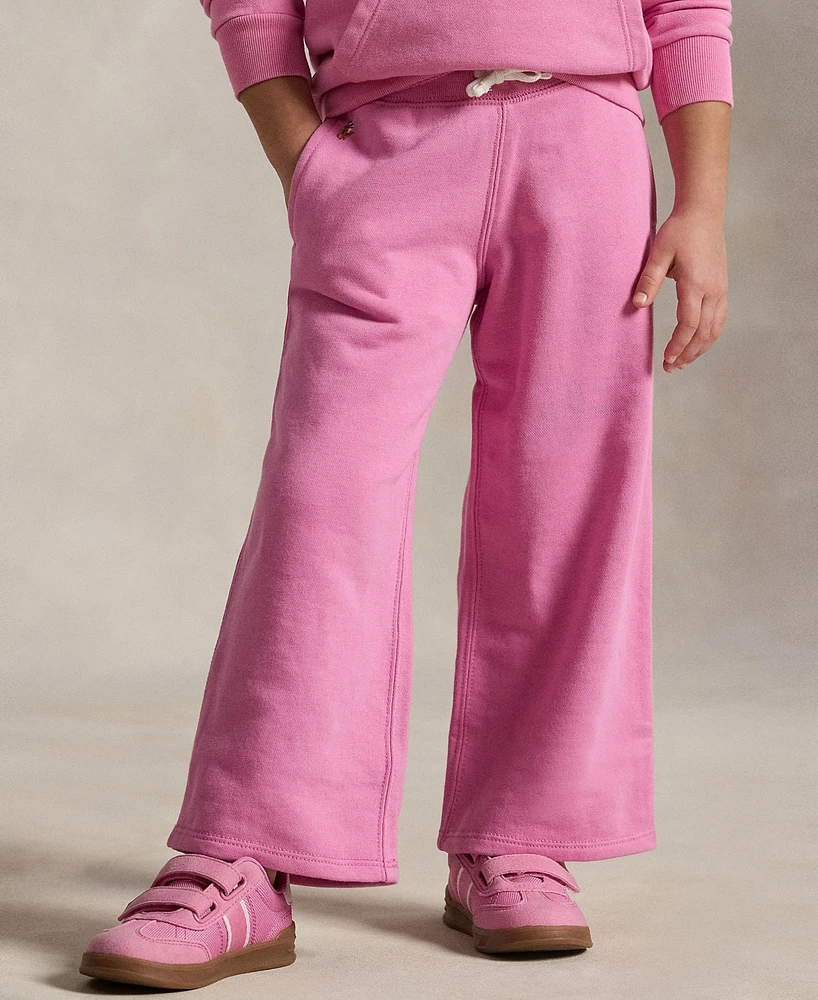 Polo Ralph Lauren Toddler and Little Girls French Terry Wide-Leg Sweatpant