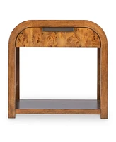 Prescott 25" Wood Mappa Burl End Table