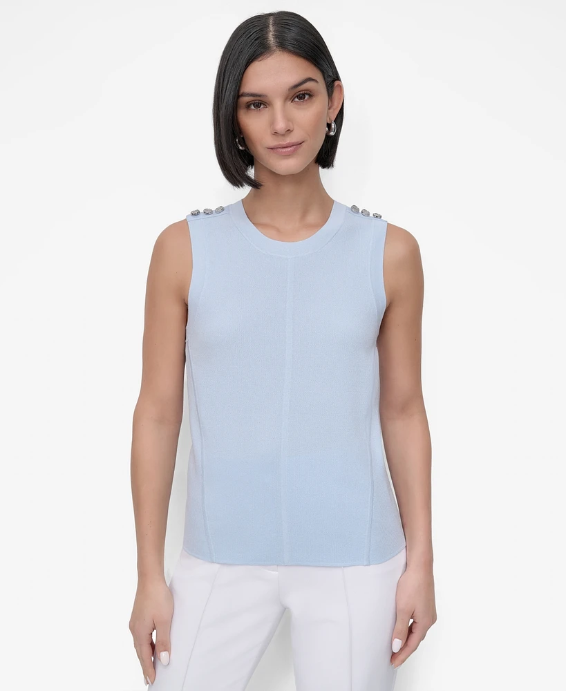 Dkny Women's Crewneck Sleeveless Top