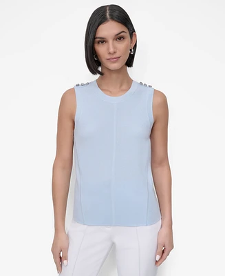 Dkny Women's Crewneck Sleeveless Top
