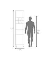 Ashford Kitchen Pantry, 2 Doors, 4 Legs, 8 Shelves, White
