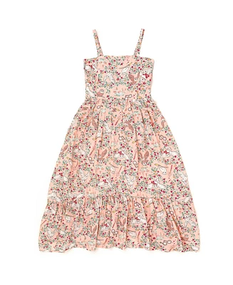 Harry Potter Girls Hedwig Square Neck Smocked Cami Maxi Dress