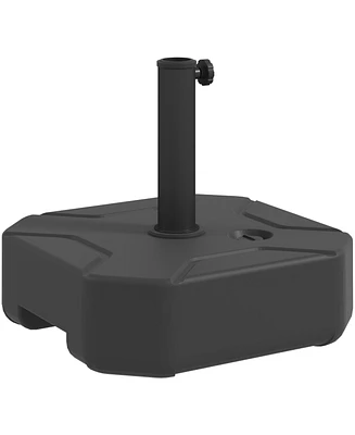 Outsunny Square Patio Umbrella Base Holder, Outdoor Sd,