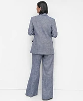 Dkny Women's Linen Blend One-Button Blazer