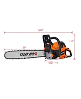 Chainsaw gas 20inch ,58cc Gasoline Chain Saw for Trees ,Wood Cutting 2-cycle Epa Compliant