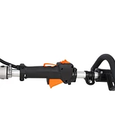 4 in 1 Multi-Functional Trimming Tool, 56CC 2-Cycle Garden Tool System with Gas Pole Saw, Hedge Trimmer, Grass Trimmer, and Brush Cutter Epa Compliant