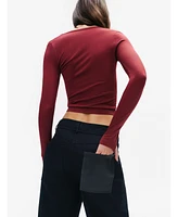 Nocturne Women's Crew Neck Knit Blouse