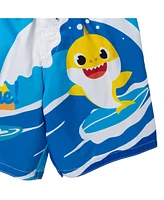 Baby Shark Toddler Boys Pinkfong Shark Rash Guard and Swim Trunks Outfit Set