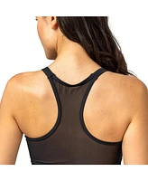 Free Country Women's Mesh Zip-Up Tankini Top