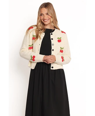 Petal and Pup Women's Trudie Cherry Cardigan
