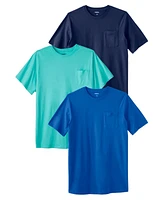 KingSize Big & Tall 3-Pack Longer Length Pocket Crewneck