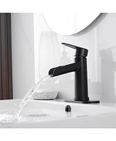 Waterfall Single Handle Single Hole Farmhouse Bathroom Faucet