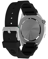 Timex Men's Quartz Analog Black Rubber Watch, 46mm