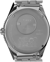 Timex Men's Quartz Analog Silver-Tone Stainless Steel Watch, 38mm