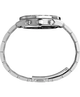 Timex Men's Quartz Analog Silver-Tone Stainless Steel Watch, 41mm