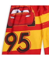 Cars Boys Pixar Lightning McQueen Swim Trunks Bathing Suit