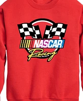 Hybrid Big Boys Nascar Racing Logo Graphic Crew Fleece Sweatshirt