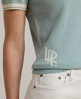 Lauren Ralph Petite Two-Tone Short-Sleeve Sweater