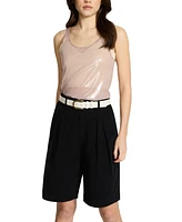 Steve Madden Lizard Polyurethane Buckle Belt