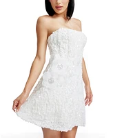Dress the Population Women's Sasha Embellished Strapless Mini Sheath