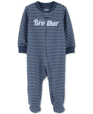 Carter's Baby Boys Cotton Little Brother Sleep & Play Pajamas