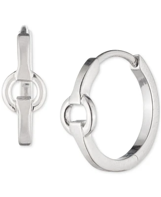 Lauren Ralph Lauren Sterling Silver Small Link Hoop Earrings, 0.55"