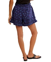 Free People Women's Cambridge Printed Pull-On Shorts