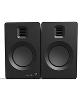 Kanto Tuk Premium Powered Speakers with SE6 Elevated Desktop Speaker Stands