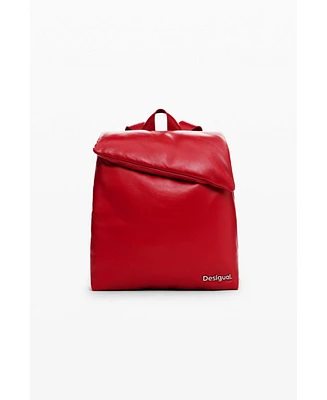 Desigual Women's Medium padded 100% leather backpack