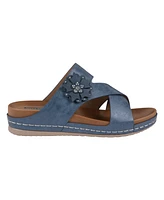 Gc Shoes Women's Nessie Flower Wedge Sandals