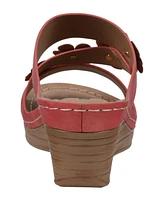 Gc Shoes Women's Halia Floral Wedge Sandals