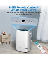Cowsar 12000 Btu 4-in-1 Portable Ac, 24H Timer, 450sq.ft, <53dB, Low Noise, Stand Up,Bedroom