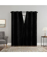 Isidora Velvet Magnetic Closure 100% Blackout Grommet Curtain Panel