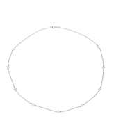 Bling Jewelry Dainty Celestial Multi Star Strand Necklace in Sterling Silver Usa Patriotic Design