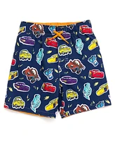 Cars Toddler Boys Disney Pixar Lightning McQueen Rash Guard and Swim Trunks Outfit Set