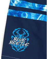 Blue Beetle Boys Dc Comics Upf 50+ Swim Trunks Bathing Suit