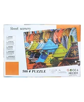 Street Scenery Colorful Pottery 500 Piece Jigsaw Puzzle