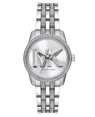 Michael Kors Women's Bryant Chronograph Silver-Tone Stainless Steel Watch, 35mm