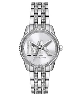 Michael Kors Women's Bryant Chronograph Silver-Tone Stainless Steel Watch, 35mm
