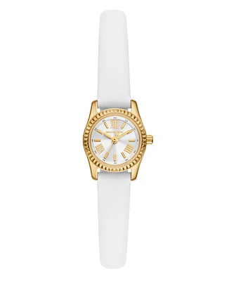 Michael Kors Women's Lexington White Leather Watch, 19mm