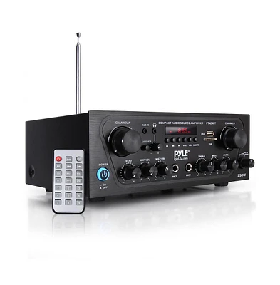 Pyle 250W Bluetooth Compact Home Audio Amplifier - PTA24BT