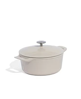 Made Enameled Cast Iron 5.5-Quarts Round Dutch Oven with Lid