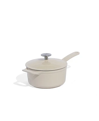 Made Enameled Cast Iron 2-Quarts Saucepan with Lid