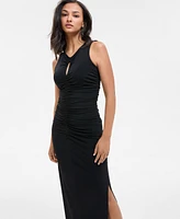 Boss Orange Women's Sleeveless Ruched Keyhole Dress