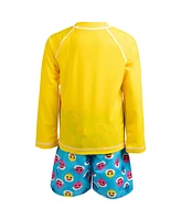 Baby Shark Toddler Boys Pinkfong Shark Rash Guard and Swim Trunks