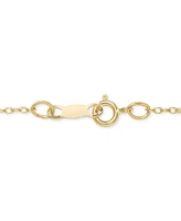 Belle de Mer Cultured Freshwater Pearl (8mm) & Diamond (1/6 ct. t.w.) Bezel 18" Pendant Necklace in 14k Gold