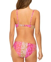 Raisins Juniors Shine On Convertible One Shoulder Bikini Top Sunday Ruched Side Bikini Bottoms