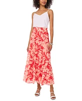 Vince Camuto Women's Floral-Print Tiered Maxi Skirt