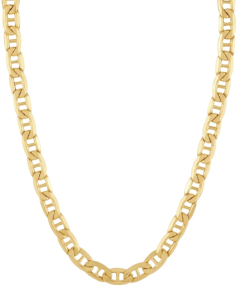 Italian Gold Polished Mariner Link 18" Chain Necklace (5.5MM) in 14k Gold